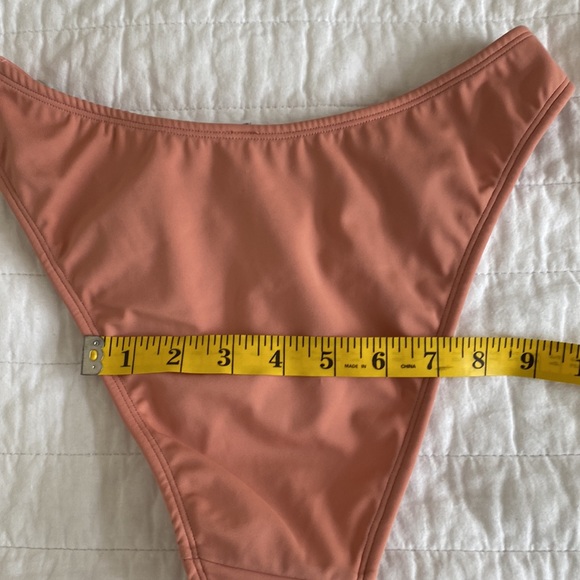 NWT TEA YOU Peachy High Waited Clasp Bikini Bottoms Moderate Coverage Size Large - Picture 6 of 8